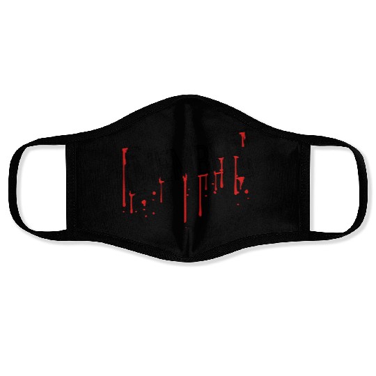 blood drop graffiti community stamp team crew frie Face Masks