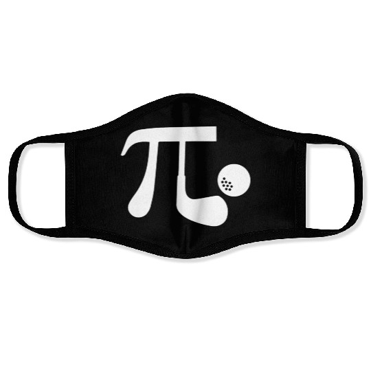 Pi Day Golf Players Math Teacher Student Golfer Face Masks