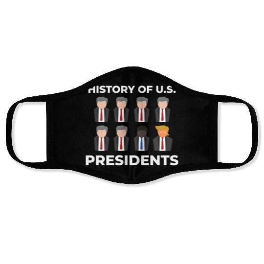 History Of US Presidents - Trump,Obama,Gift Face Masks