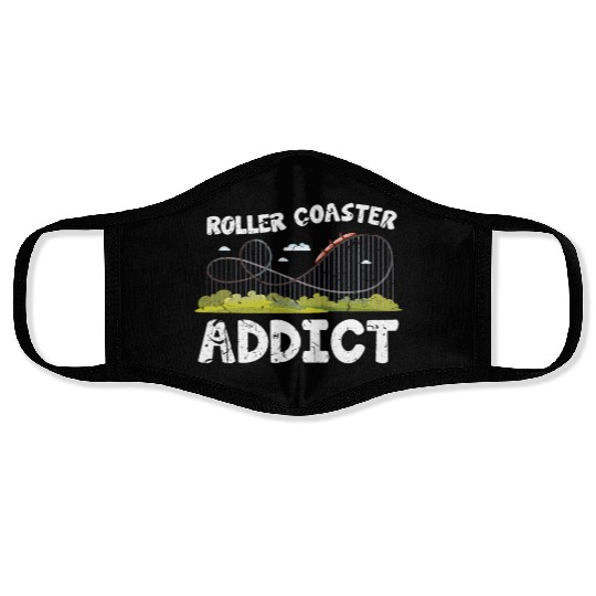 Roller Coaster Addiction Face Masks