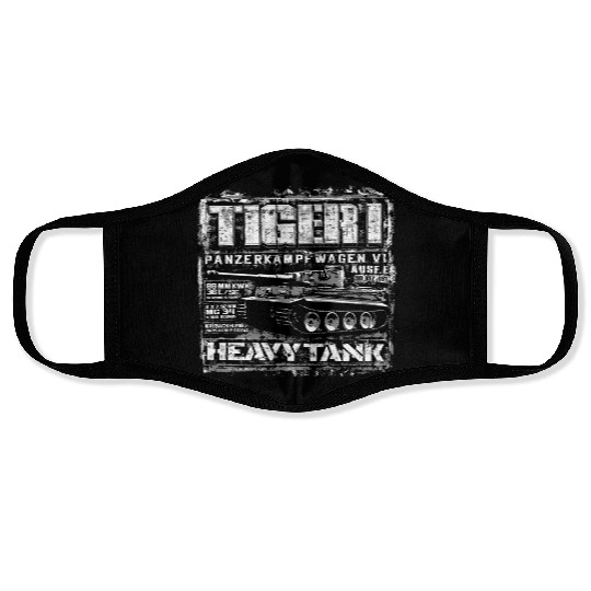 Tiger I Face Masks
