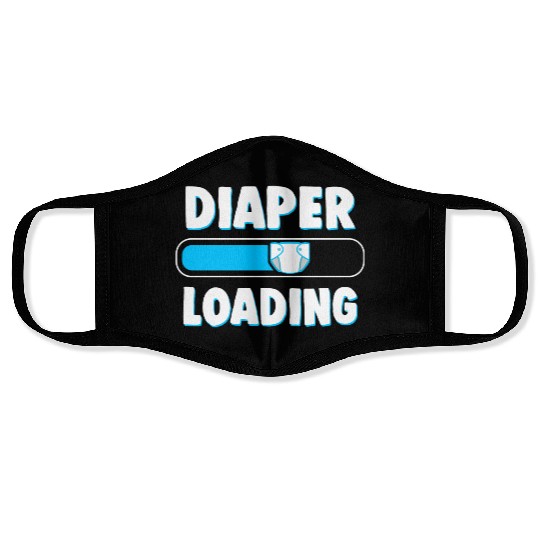 Funny Diaper Loading Design for Adults Kids ABDL Face Masks