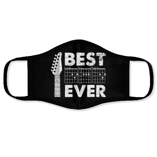 Best Dad Ever Guitar Face Masks Dad Chords Face Masks