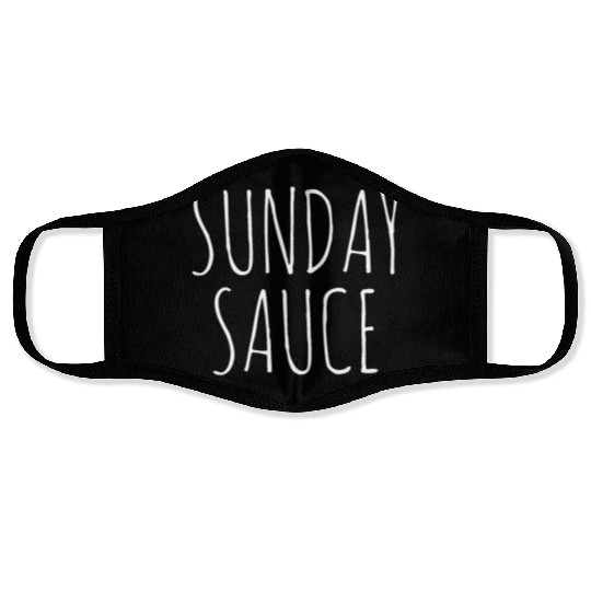 Italian Food Sunday Sauce Face Masks