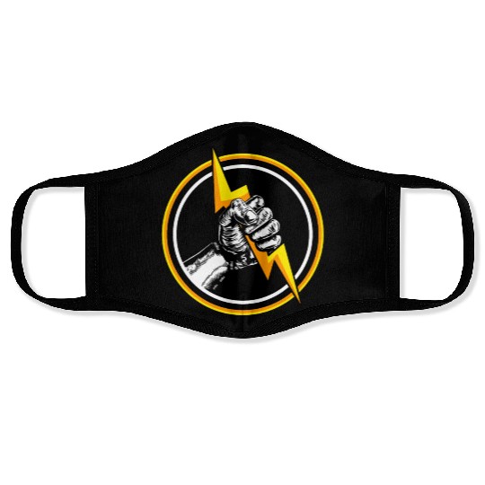 Electrician Electrical Engineer Electricity Volt Face Masks