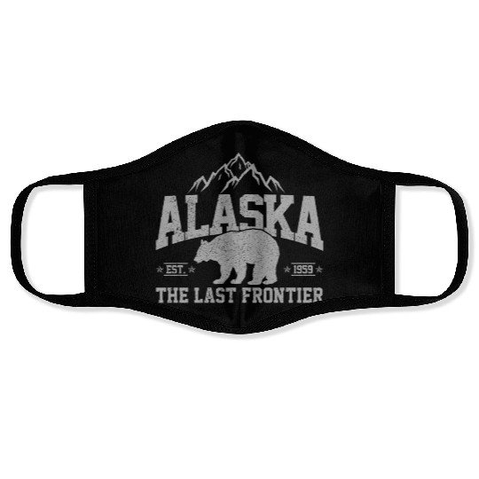Alaska - The Last Frontier Grizzly Bear Souvenir Face Masks
