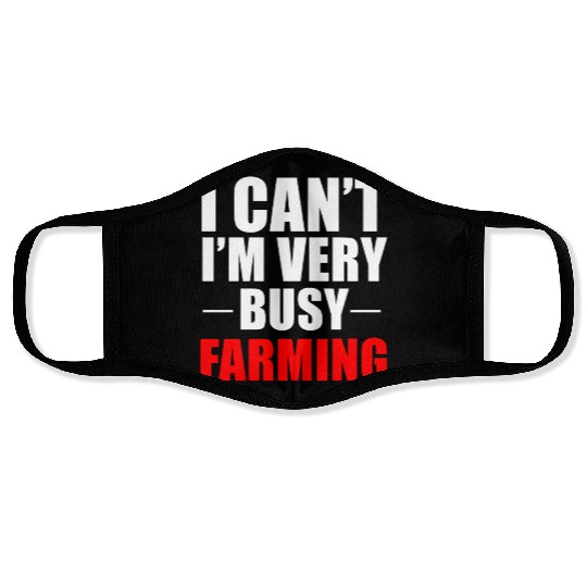 Farmer Farming Farm Gift Face Masks