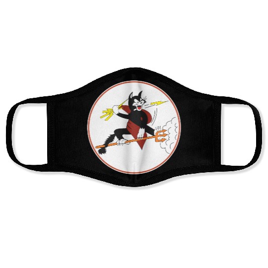 Fighter Squadron 191 (VF-191) Satan's Kittens Face Masks