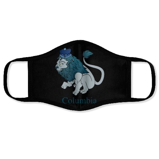 Columbia University Lion Face Masks
