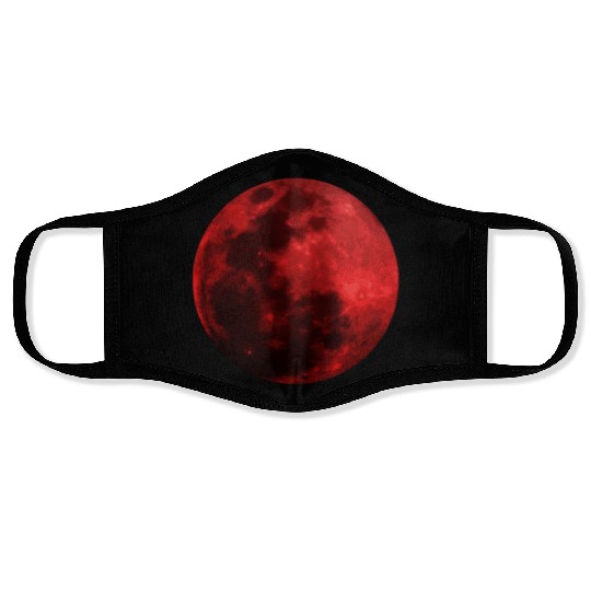 Blood Moon - Space - Graphic Realistic Face Masks