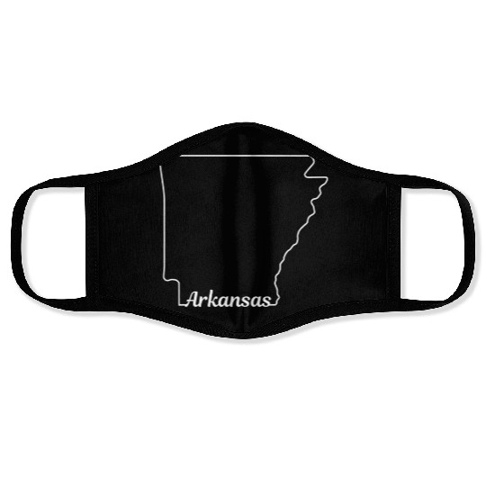 Arkansas State Pride USA Map Face Masks