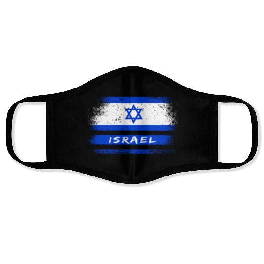 Israel Vintage Flag / Gift Jerusalem Face Masks