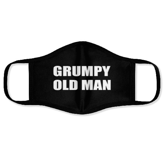 Grumpy Old Man Witty Gym Workout Face Masks