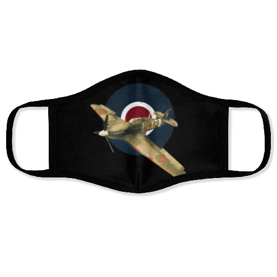 Hawker Hurricane RAF WW2 Fighter Plane Face Masks