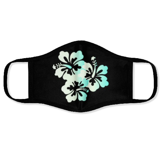 Hawaii Honolulu Boarder Surfer Tiki Summer Vacatio Face Masks