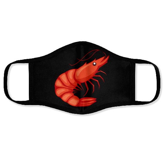 Shrimp Jitsu Mixed Martial Arts Fighter Shrimping Face Masks