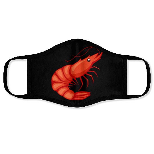 Shrimp Jitsu Mixed Martial Arts Fighter Shrimping Face Masks