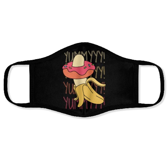 Banana Donut Yummy Delicious Funny Face Masks