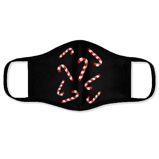 Candy Canes Face Masks