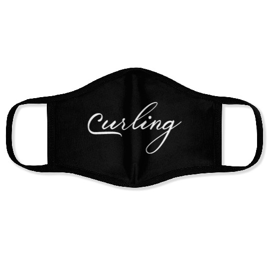 Team Curler Curling Player Curling Winter Sports Face Masks