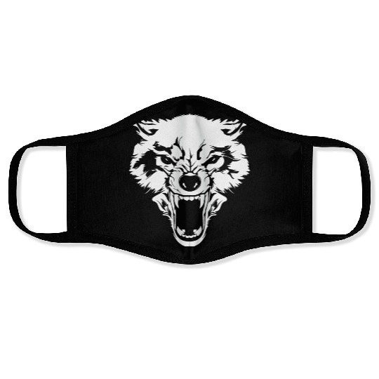 Wolf Bad Wolf Alpha Wolf Face Masks