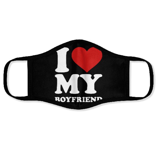 I love my boyfriend Face Masks