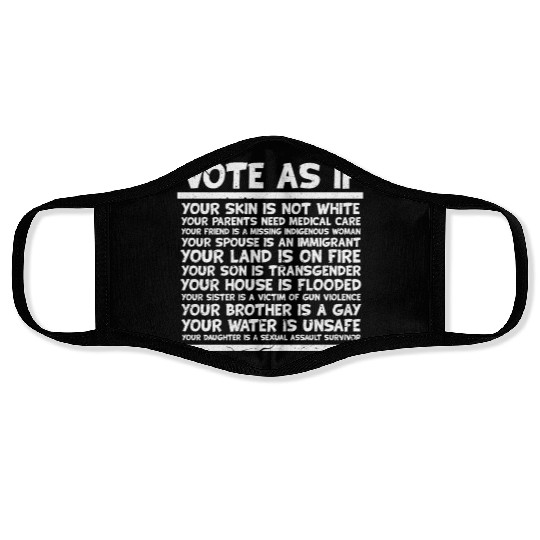 Politics Vote As If Face Masks