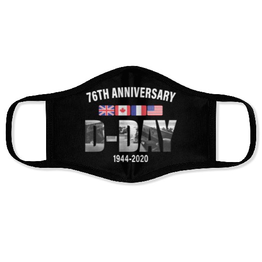 D-Day Normandy 76th Anniversary Face Masks