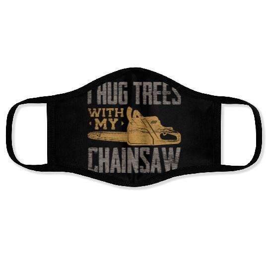 Chainsaw Lumberjack Face Masks
