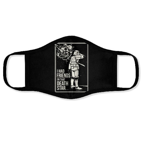 Friends On That Death Star Face Masks