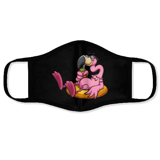 Pink flamingo Face Masks