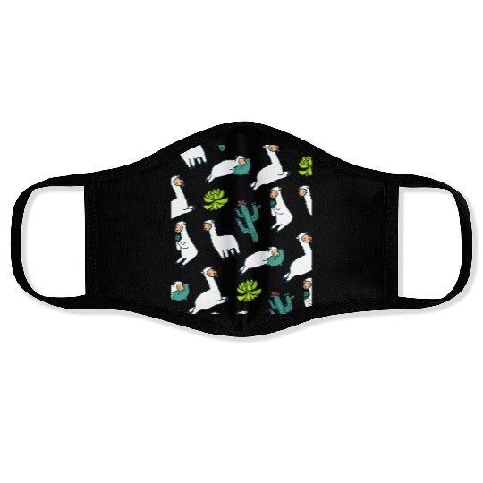 Sleepy Llama Face Masks