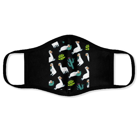 Sleepy Llama Face Masks