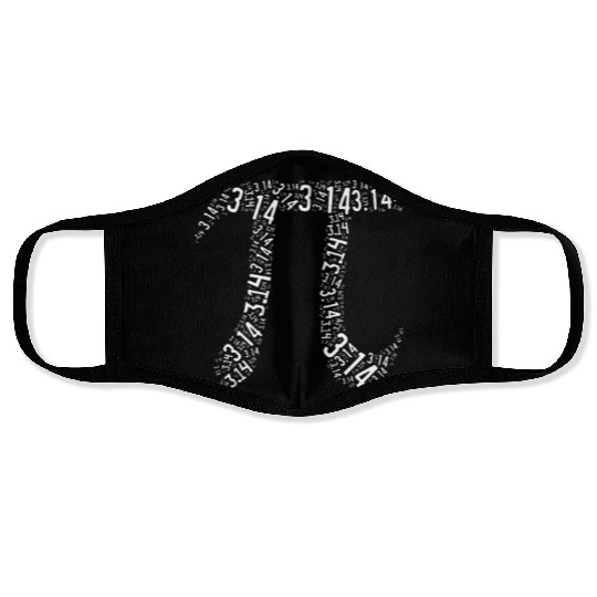 Pi Day - Nerd Geek - Love Math Pi Symbol - Kids Face Masks