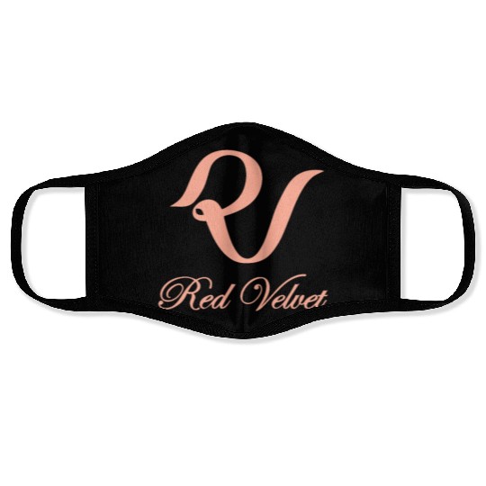 Red velvet kpop group logo design Face Masks