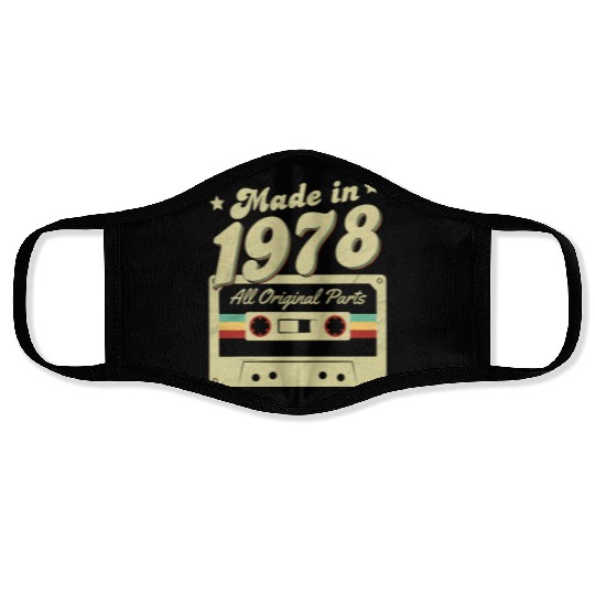 Made in 1978 Face Masks