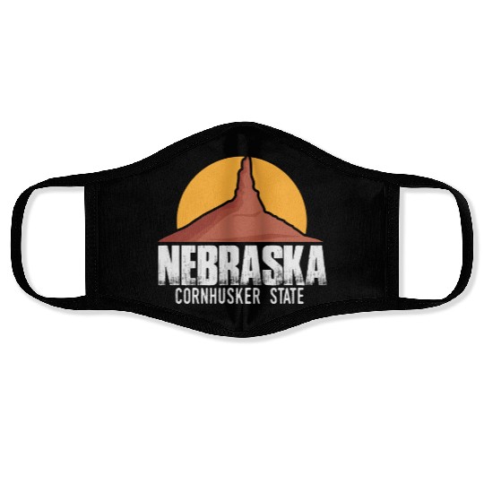 Nebraska State | USA America States Chimney Rock Face Masks
