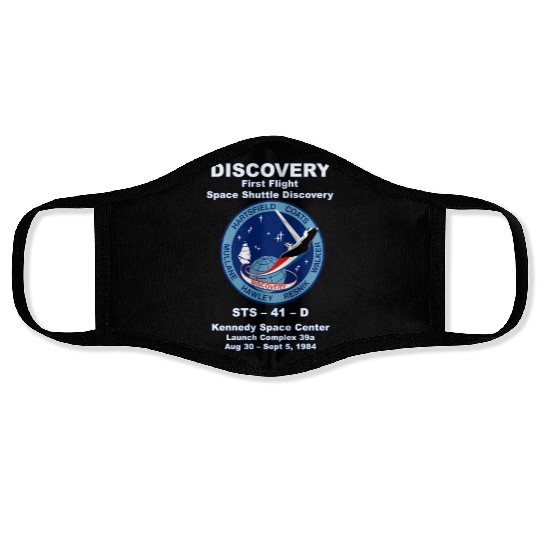 NASA Space Shuttle STS-41-D Vintage Crew Face Masks