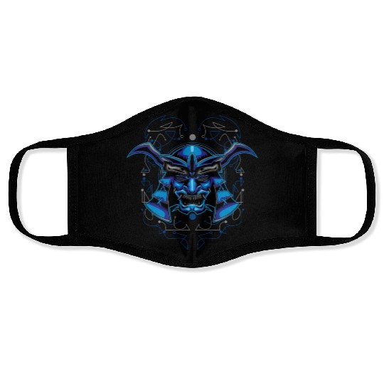 samurai head shinigami mask Face Masks
