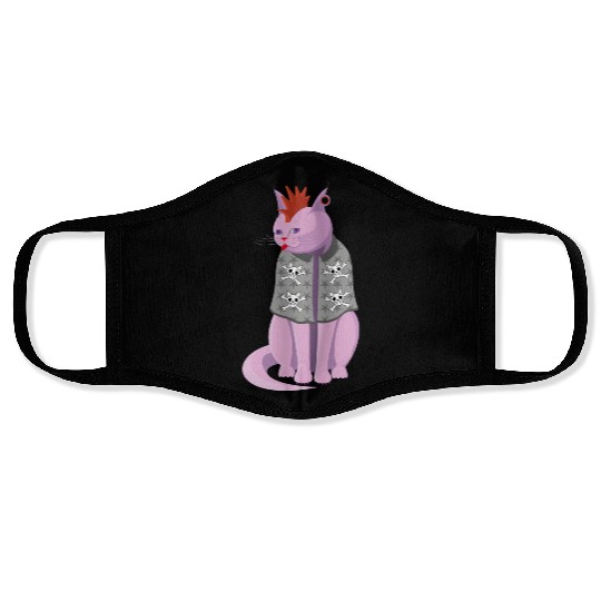 Punk Rock Cat Face Masks