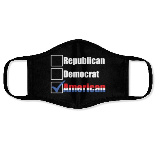 Republican Democrat American Patriotic Anti Face Masks