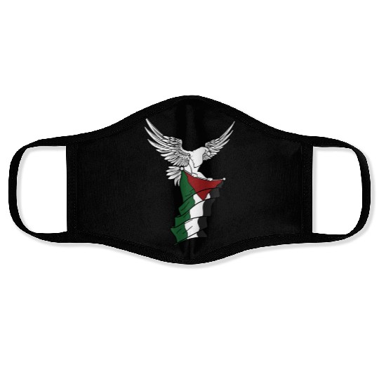 Free Palestine Palestinian Flag Bird Eagle Palesti Face Masks