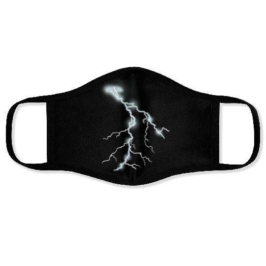 Lightning Thunder Bolt Storm Strikes Cool Gifts Face Masks