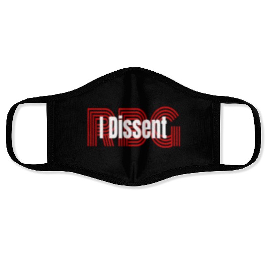 I dissent RBG Face Masks