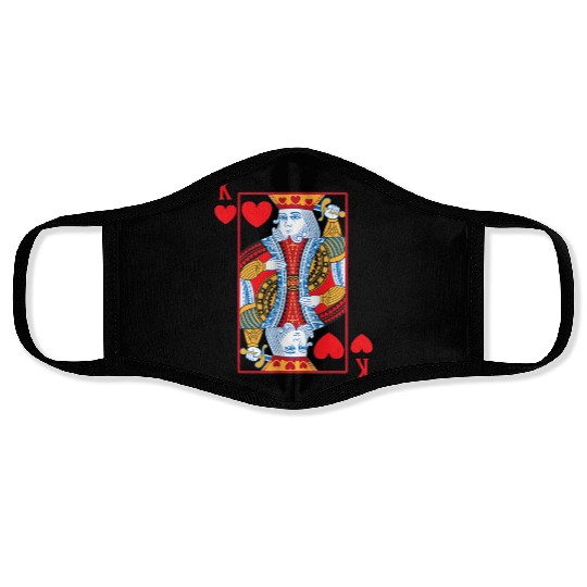 Halloween Playing Card Costume KING OF HEARTS Face Masks