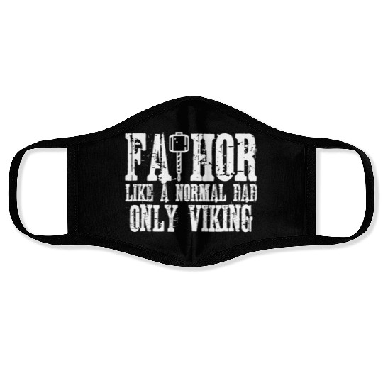 Fa-Thor Funny Vikings Fathers Day Face Masks