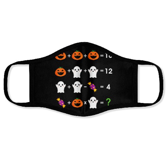 Order of Operations Halloween Quiz Math Teacher Face Masks