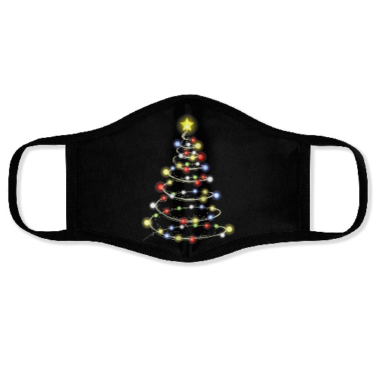 christmas tree christmas light Face Masks