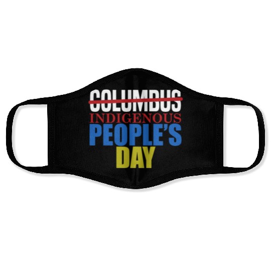 Columbus Indigenous People's Day Indian Native Ame Face Masks