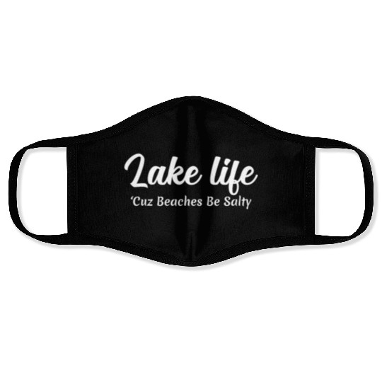 Lake life Face Masks